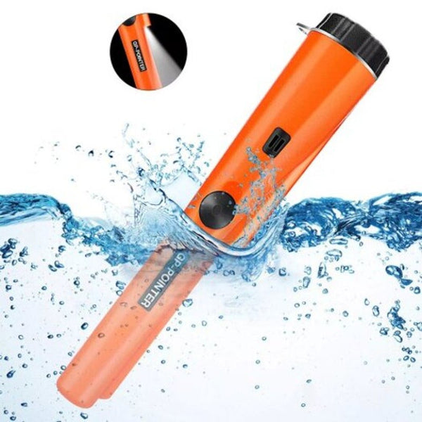 Handheld Metal Detector Waterproof Pinpointer Pumpkin Orange Metal Detectors