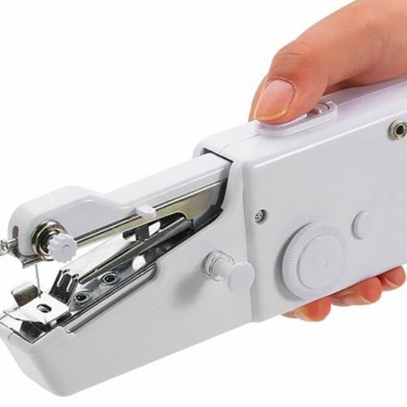 Portable Handy Stitch Battery Power Handheld Sewing Machine White Sewing Machines