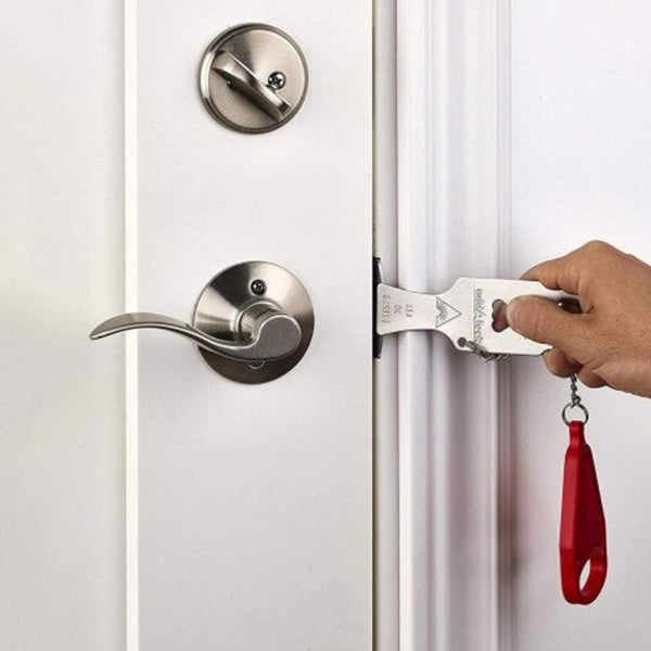 Red Hotel Door Lock Self Defense Stop Travel Locks Door Locks & Lock Mechanisms