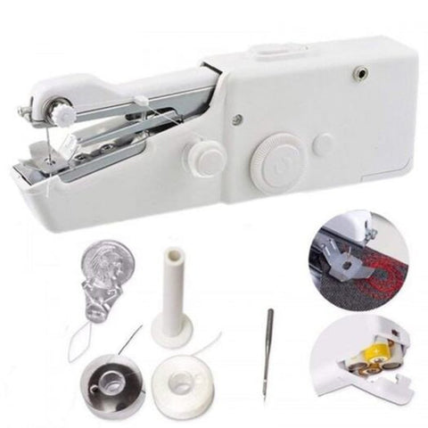 Portable Household Mini Hand Sewing Machine White