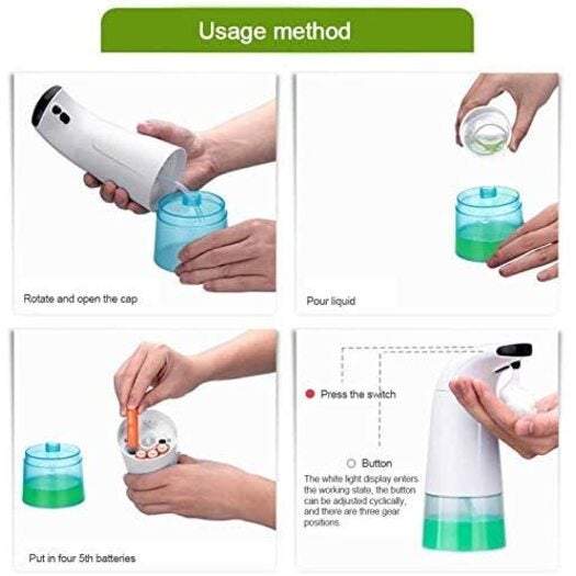 Soap Dispensers Intelligent Automatic Induction Foam Washing Mobile Phone Infrared White Soap Dishes & Dispensers