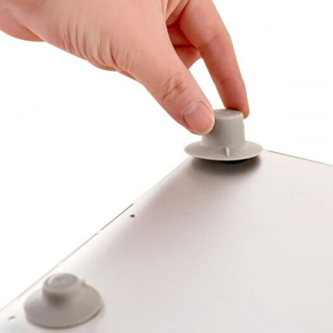 Portable Laptop Cooling Pads 4Pcs Light Gray