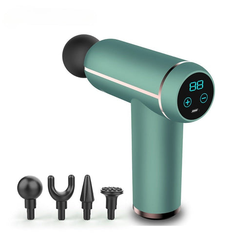 Portable Lcd Massage Gun Body Neck Back Electric Percussion Massager Deep Tissue Massagers