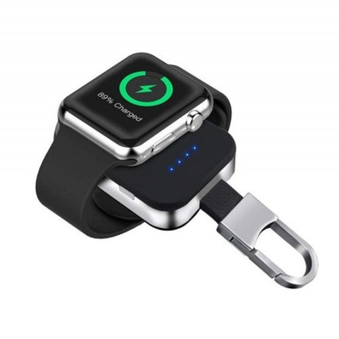Portable Magnetic Wireless Usb Charger 950Mah For Apple Watch Series 4 / 3 2 1 Black