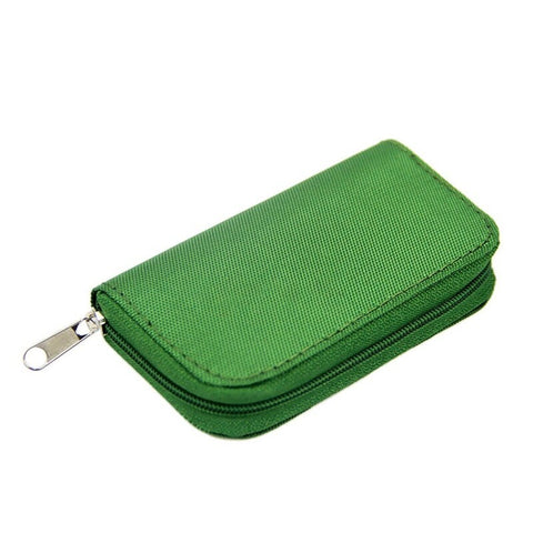 Portable Memory Cards Storage Bag Pouch Holder Zippered Carrying Case Organizer