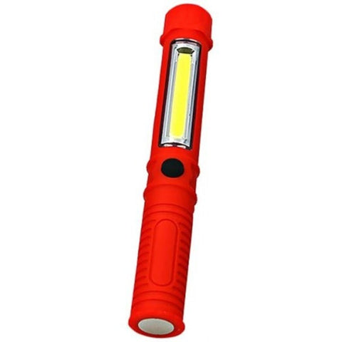 Portable Mini Led Flashlight Cob Multifunction Hand Torch Lamp Red