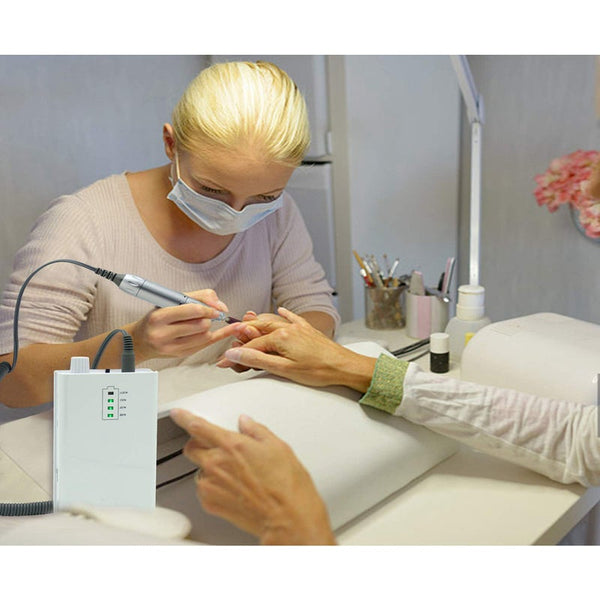 Nail Drill Machine Professional Rechargeable Electric Efile For Acrylic Nails Manicure / Pedicure Polishing White Electric Files & Tools