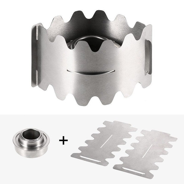 Outdoor Alcohol Stove With Windproof Plate Windscreen Shield Stand For Camping Hiking Backpacking Camping Stoves