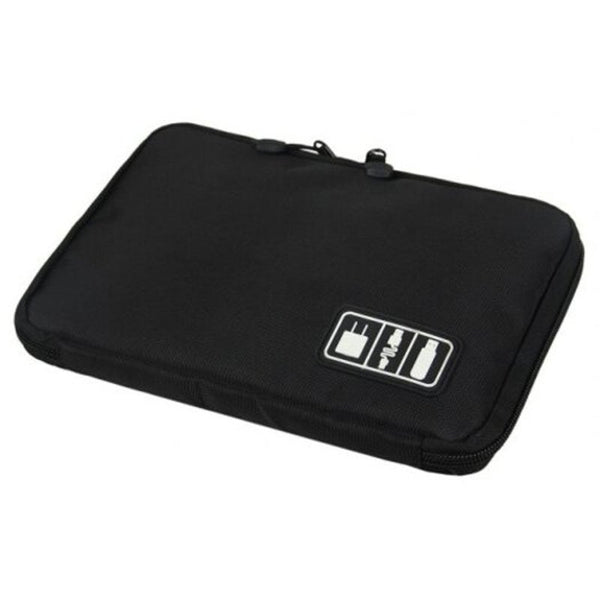 Polyester Electronic Accessories Storage Bag Pouch Black Storage Bags