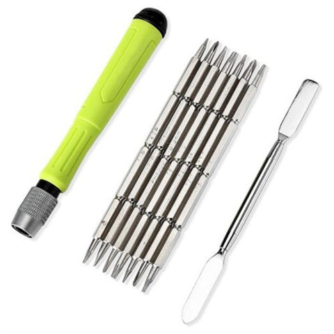 Screwdriver Kit Electronic Repairing Tool Set 9Pcs Silver Gray Screwdrivers & Nutdrivers