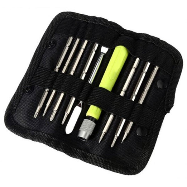 Screwdriver Kit Electronic Repairing Tool Set 9Pcs Silver Gray Screwdrivers & Nutdrivers
