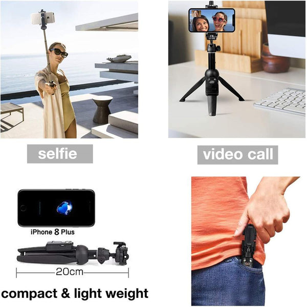Selfie Stick Phone Tripod With Wireless Remote Shutter Mobile Accessories Selfie Sticks