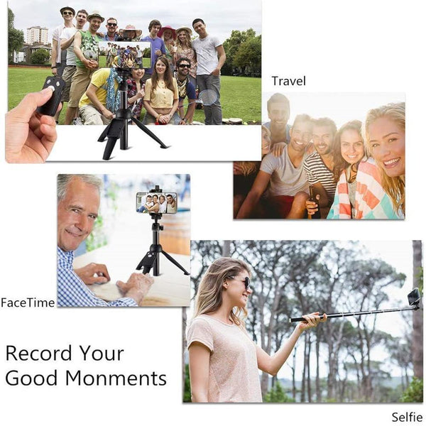 Selfie Stick Phone Tripod With Wireless Remote Shutter Mobile Accessories Selfie Sticks