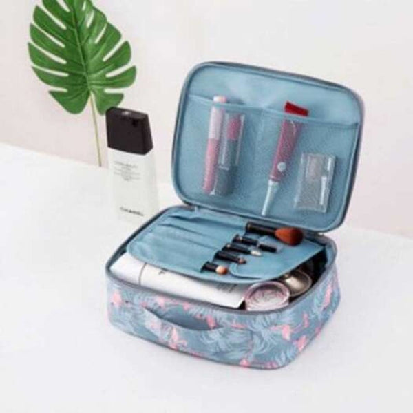 Portable Small Cosmetic Bag For Women Gray
