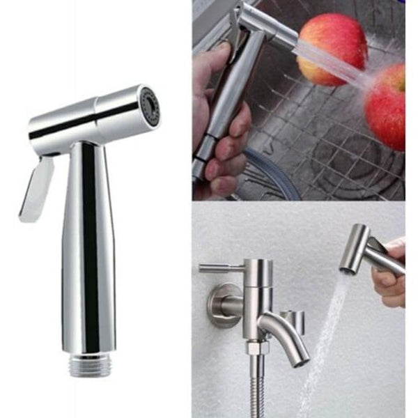 Stainless Steel Garden Kitchen Toilet Flush Bidet Silver Bidets