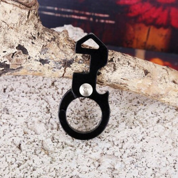 Stainless Steel Outdoor Multitool Keychain With Phone Holder Black Multi Tools