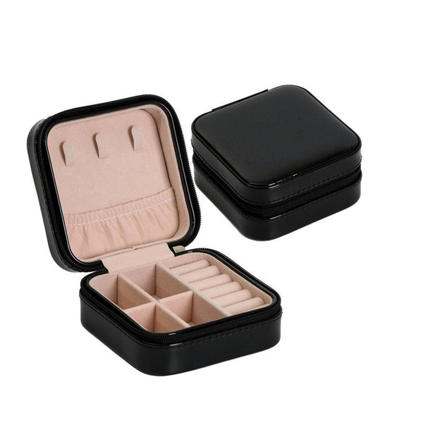 Veile Studios Portable Travel Jewelry Box Organizer Ornaments Storage Case Earring Ring Necklace Valentine's Day Gift Jewellery Boxes
