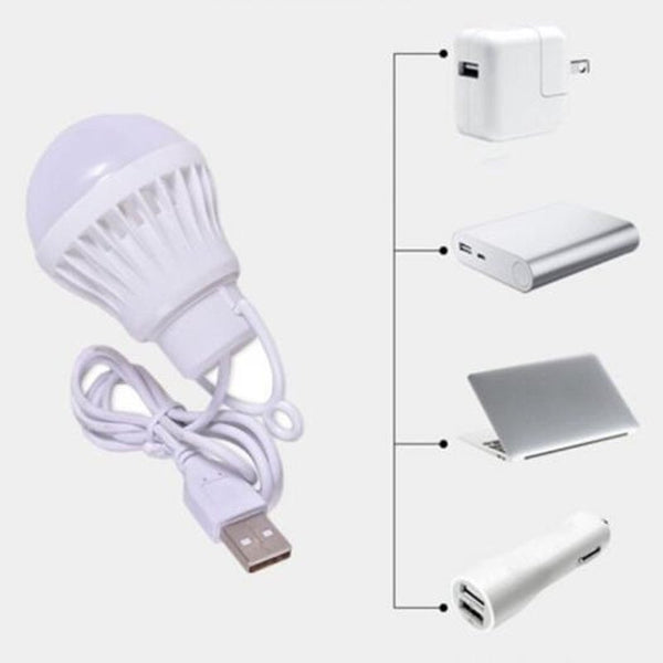 Usb Led Energy Saving Lamp Emergency Light Ball Bulbs For Outdoor 3W Light Bulbs