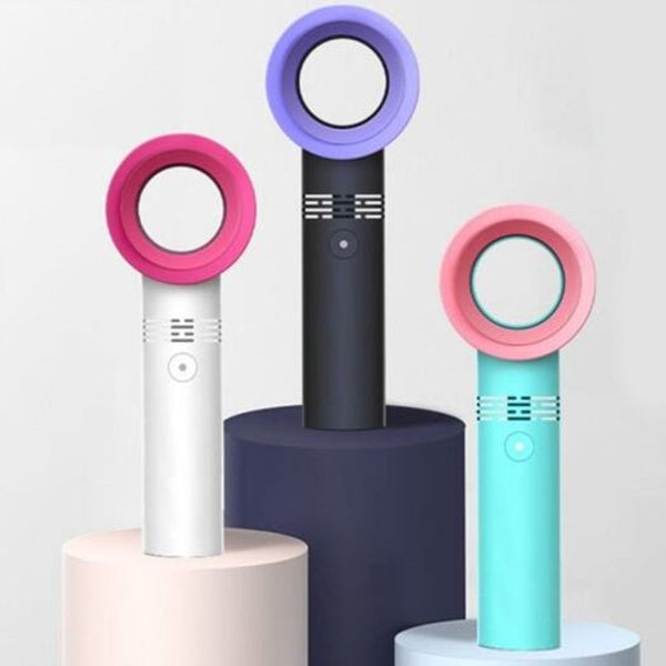 Vaneless Handheld Rechargeable Fan White Portable Fans