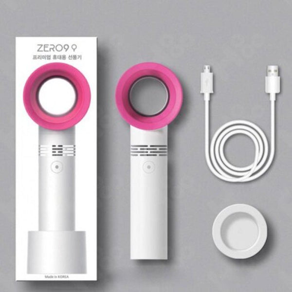 Vaneless Handheld Rechargeable Fan White Portable Fans