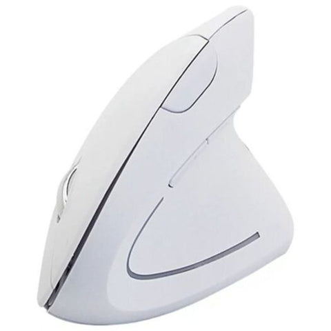 Portable Wireless Vertical Mouse White