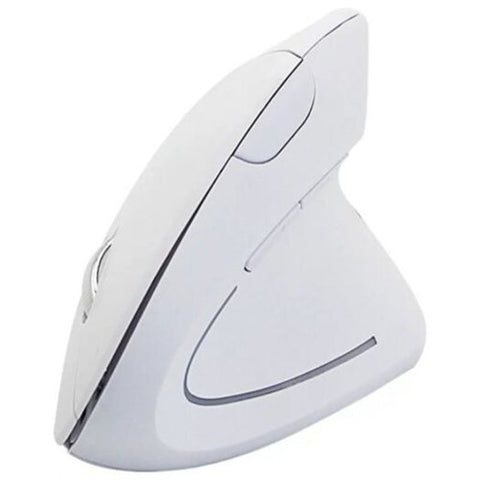Wireless Vertical Mouse White Mice Trackballs & Touchpads