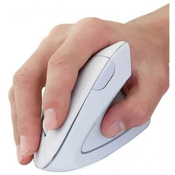 Wireless Vertical Mouse White Mice Trackballs & Touchpads