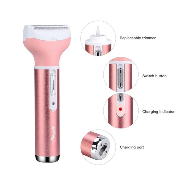 Portable 4In1 Multi Functional Lady Women Rechargeable Shaver Hair Removal Device