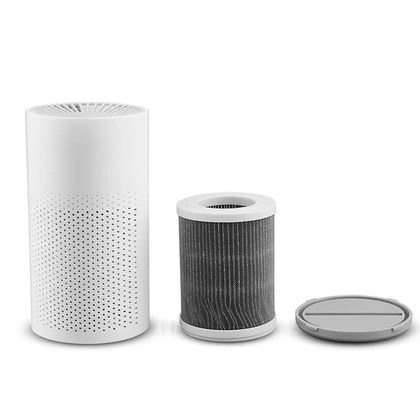 Portable Air Purifier Negative Ion Cleaner Four Layer Filter Remove Toxic Gases Household Car Usb Rechargeable White