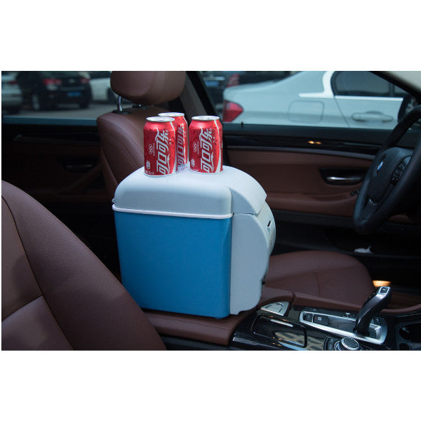 Portable Car Borne Cold And Hot Refrigerator Outdoor Mini Blue