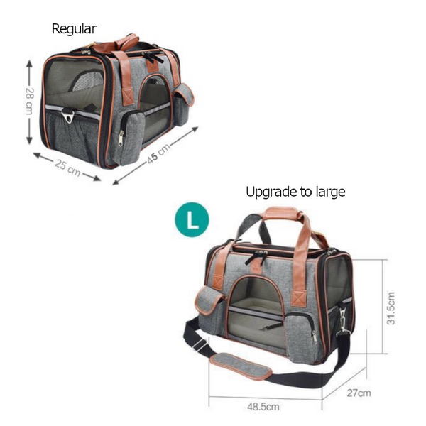 Portable Dog Cat Carrier Travel Breathable Seat Bag