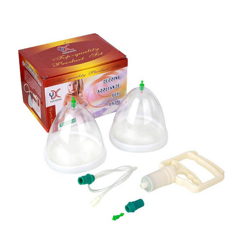 Portable Manual Breast Enlargement Device Vacuum Pump Cup Massager