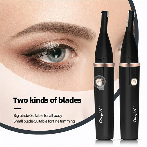 Electric Trimmer Usb Rechargeable Dual Blades Women Eye Brow Facial Bikini Hair Removal Razor Tools Clippers & Trimmers
