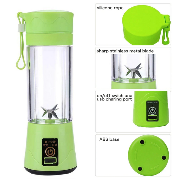 Portable Juice Press Multi Function Electric Mini Cup Green