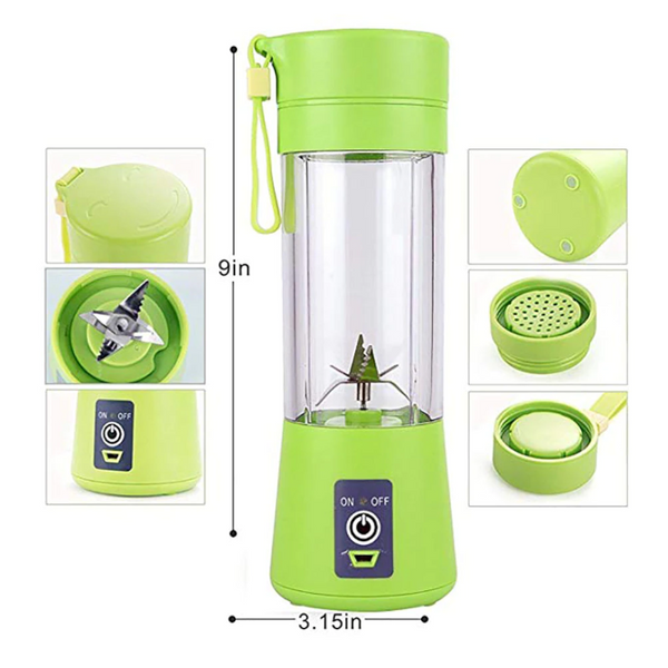 Portable Juice Press Multi Function Electric Mini Cup Green