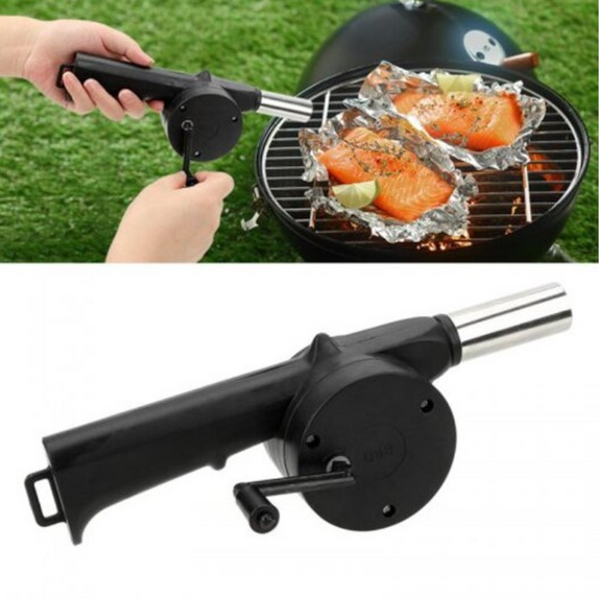 Manual Air Blower Barbecue Tool Black Barbecue Tools