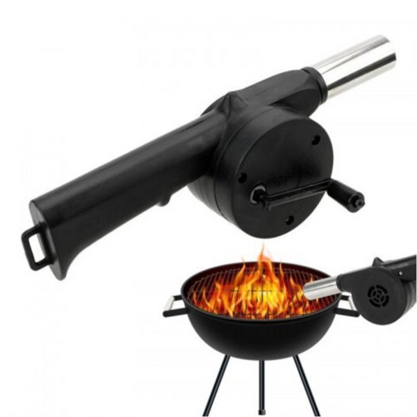 Portable Manual Air Blower Barbecue Tool Black
