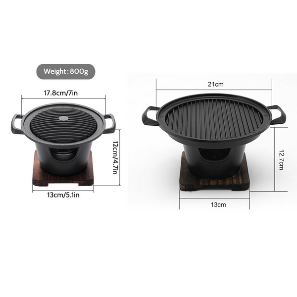 Barbecues Grills & Smokers Portable Mini Bbq Japanese Grill Non Stick Stove Plate Korean Barbeque