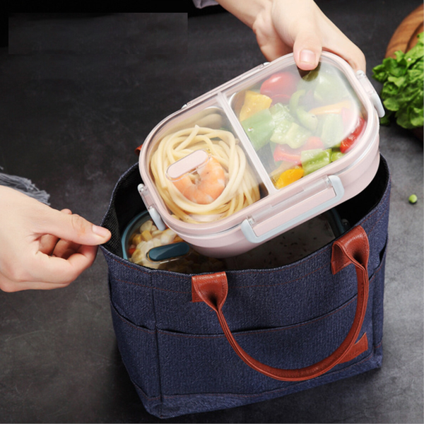 Portable Oxford Lunch Bag Thermal For Food Dustproof Waterproof Box Bags Kids Picnic Camping Container