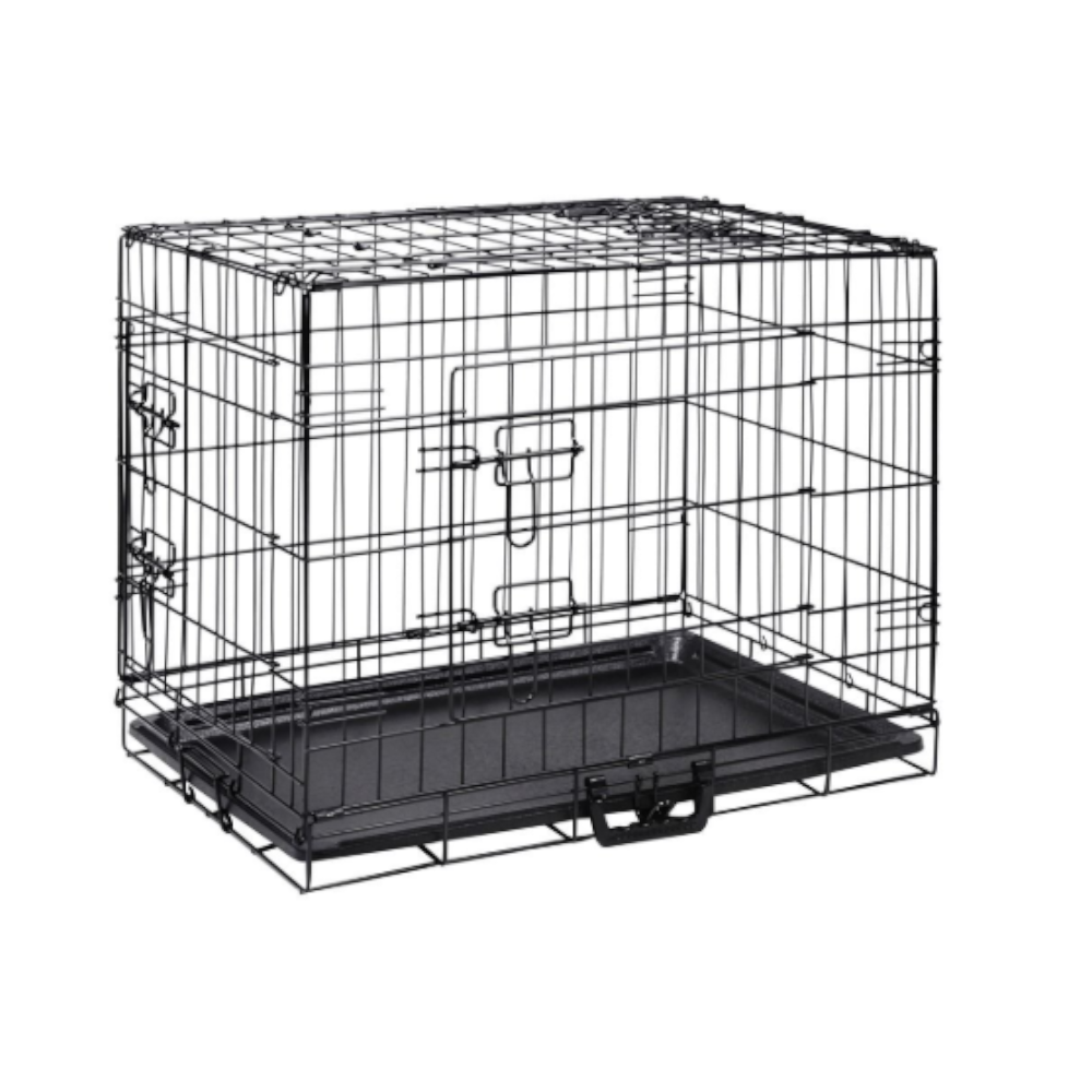 Small Animal Supplies Bargene 30" Portable Pet Dog Cage Collapsible Metal Crate Kennel