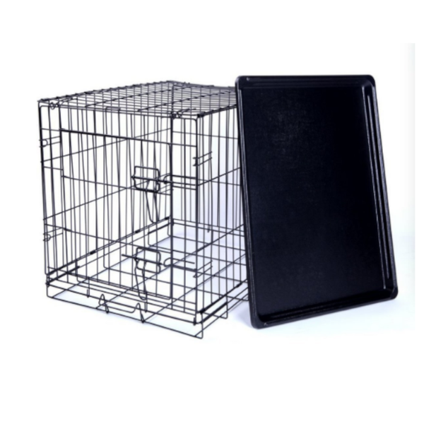 Small Animal Supplies Bargene 30" Portable Pet Dog Cage Collapsible Metal Crate Kennel