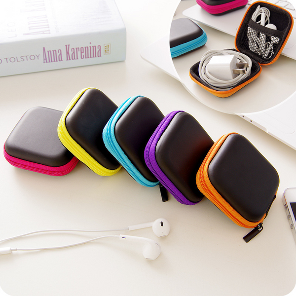 Portable Pocket Earphone Storage Bag Headphone Usb Cable Case Box