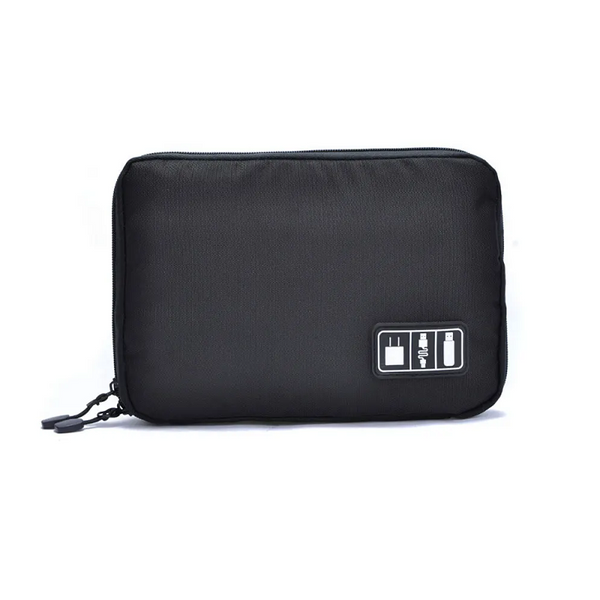 Polyester Electronic Accessories Storage Bag Pouch Black Storage Bags