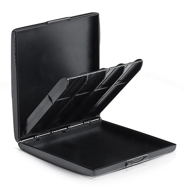 Portable Saxophone Reeds Case Box Waterproof Clarinet Storage 8 Grids Black