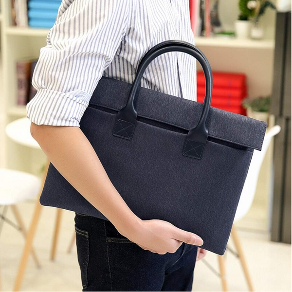 Waterproof Laptop Case Fits 14.1 15.4 Inches Navy Blue Laptop Cases & Bags