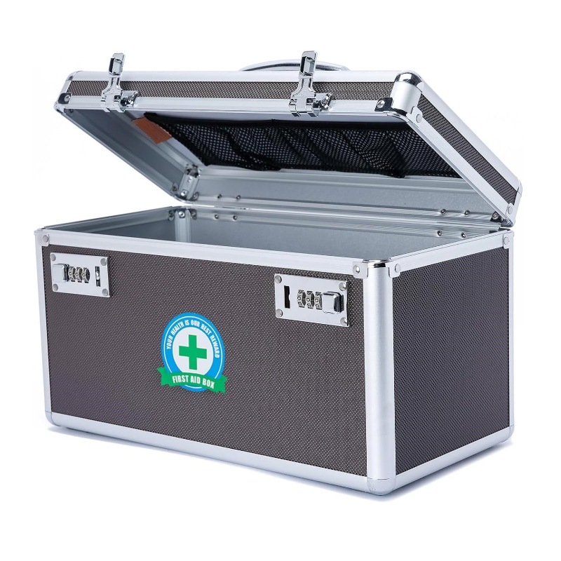 Vikus Combination Medicine Box (Coffee/Large) Pill Boxes