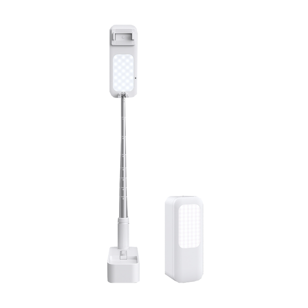 Foldable Selfie Mobile Phone Holder With Light Bluetooth Remote Control Mounts & Holders