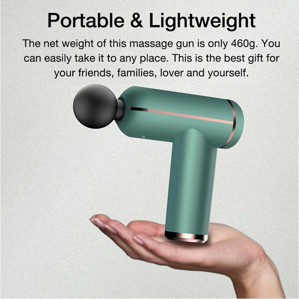 Portable Lcd Massage Gun For Body Neck Back Electric Percussion Massager Deep Tissue Muscle Relaxation Fitness Slimming