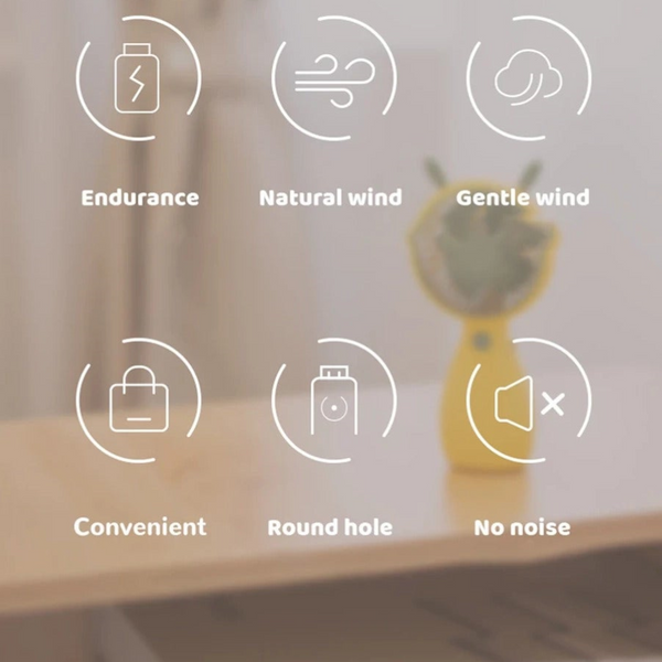 Mini Fan Usb Charging Handheld Cartoon For Outdoor Creative Cute Portable Fans