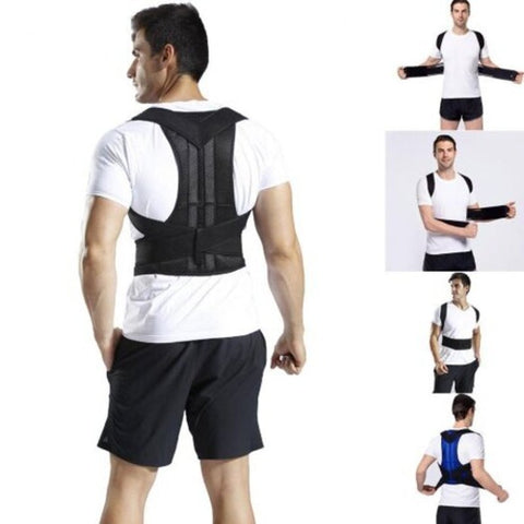 Posture Corrector Support Back Shoulder Correction Brace Belt Black
